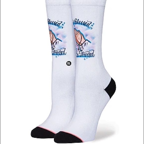 Too Blessed To Be Stressed Stance Socks